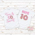 10th Birthday Donut Shirt for Girls – Sweet Tenth Birthday Tee – Donut Party Birthday Outfit & Gift