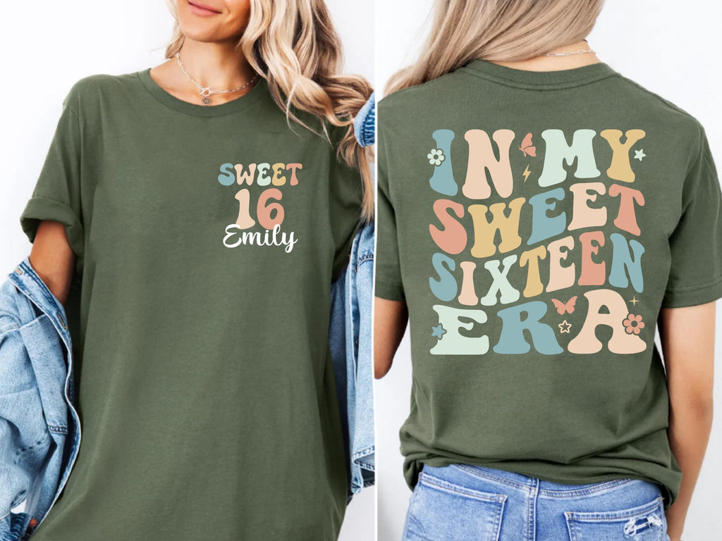 Sweet Sixteen Sweatshirt: 161th Birthday Shirt, Custom Bday Gift