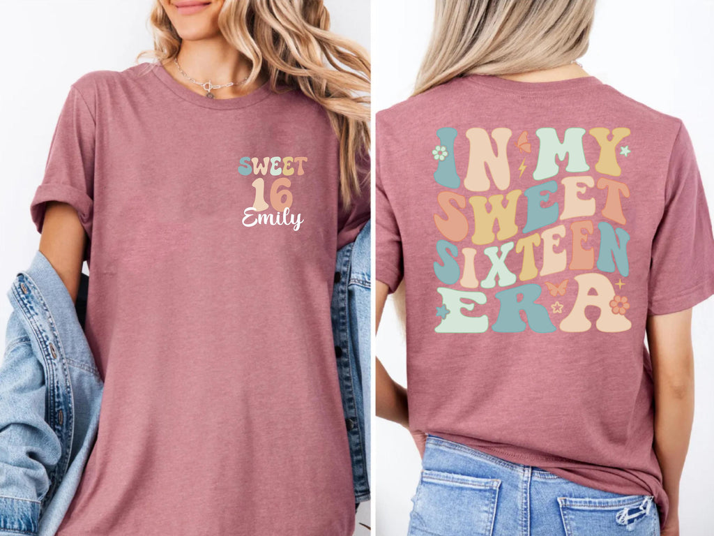 Sweet Sixteen Sweatshirt: 161th Birthday Shirt, Custom Bday Gift