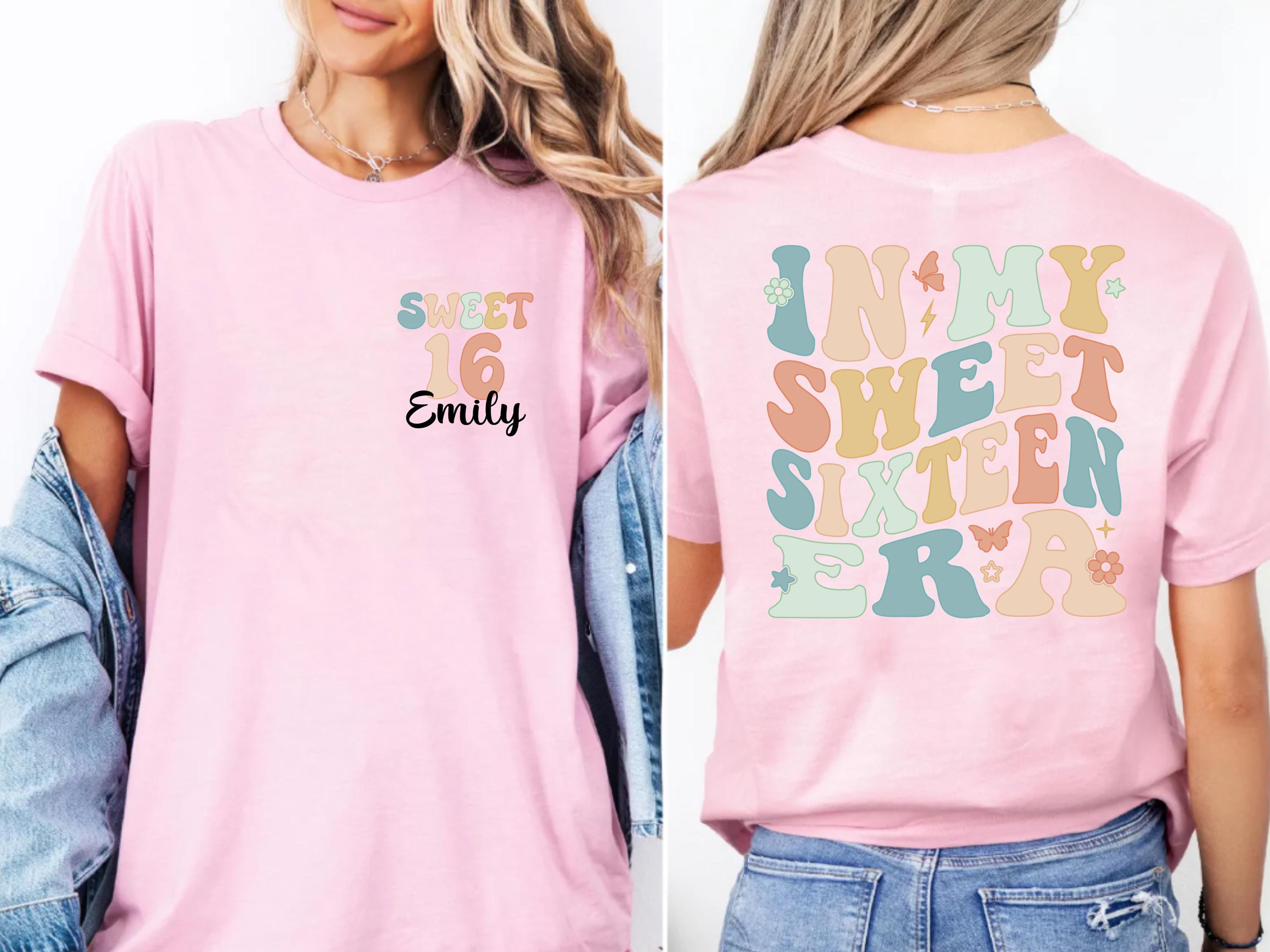 Sweet Sixteen Sweatshirt: 161th Birthday Shirt, Custom Bday Gift